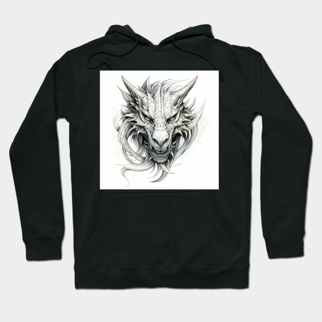 Dragon Sketch 2 Hoodie by AstroRisq